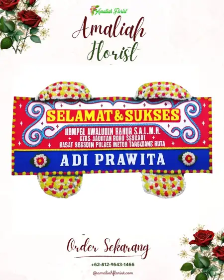 Papan Bunga Ucapan Selamat Merakurak